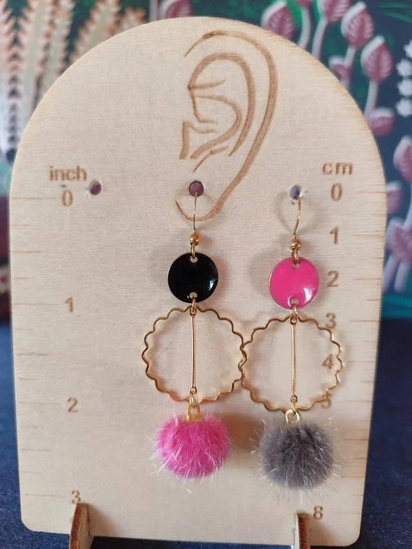 original, ultra-light, colorful earrings – photo 3